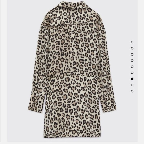 Zara Mini Leopard Print Wrap Dress Bloggers Fac - Picture 3 of 8
